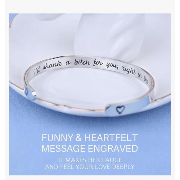2/$5 Hidden Message Bracelet Friend Break Up Funny Best Friend Gift Cheer Up - Picture 1 of 7